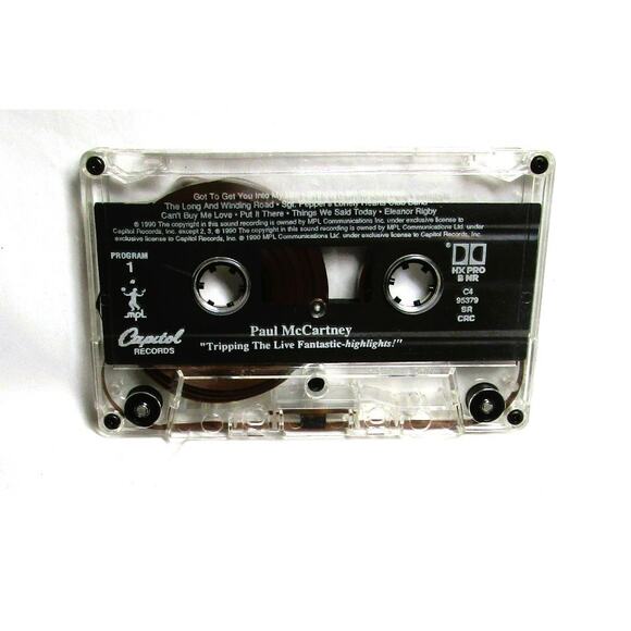Paul McCartney Tripping the Live Fantastic Double Music Cassette 1990 Live Tour - Picture 2 of 5